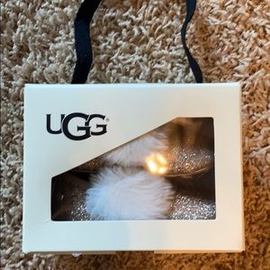 Ugg Fluff Glitter Ballet Flat Size 2/3